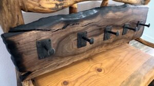 Walnut hat rack (1)