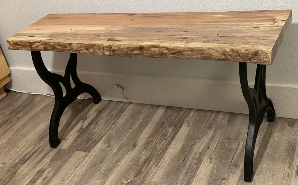 Pecan bench